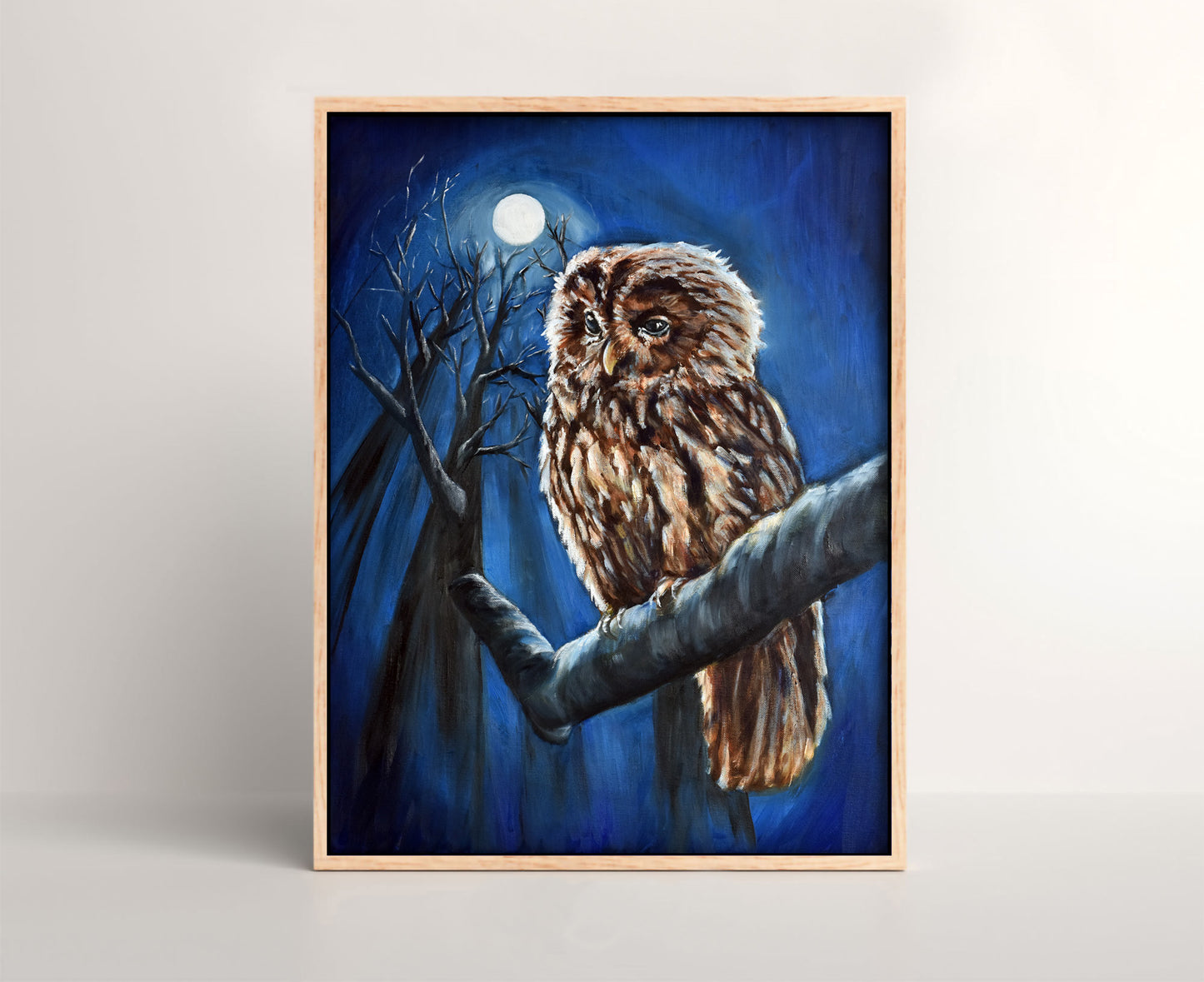 Night Owl Original Oil Painting