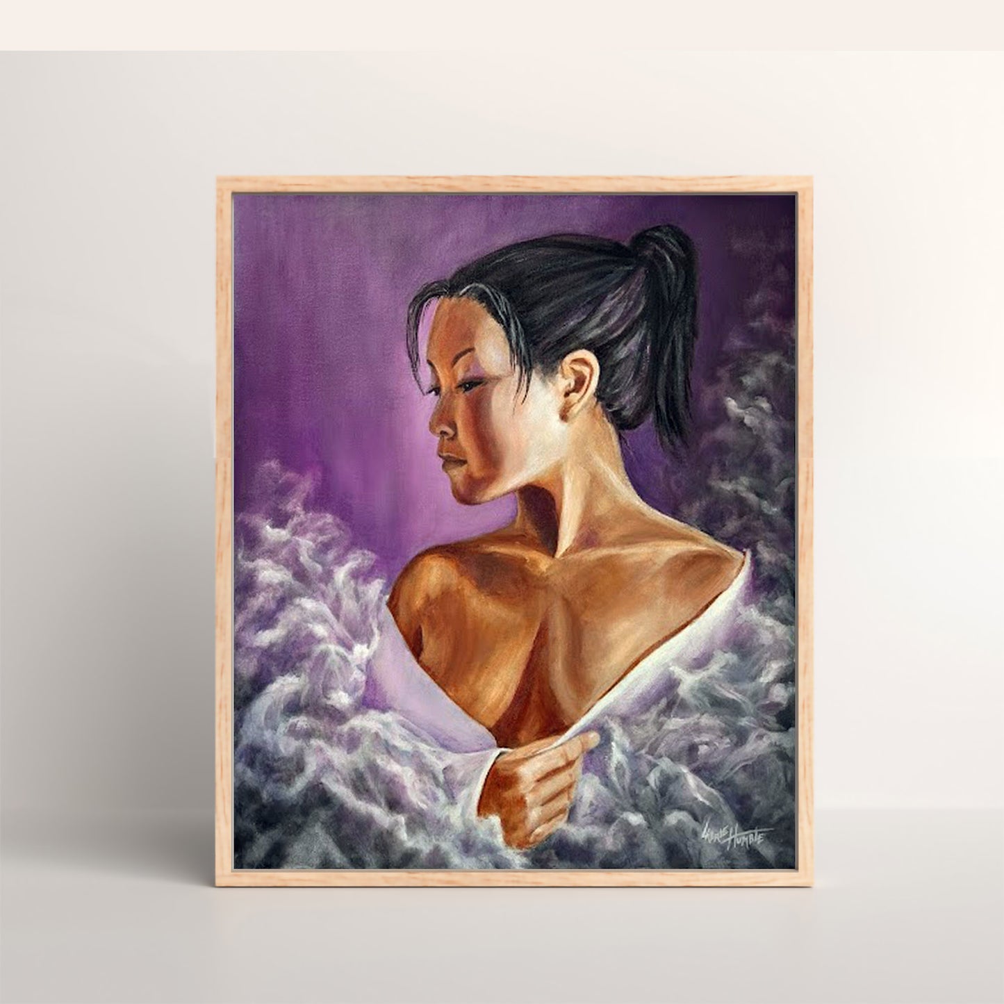 Original Oil Painting on Canvas, Behind the Attitude