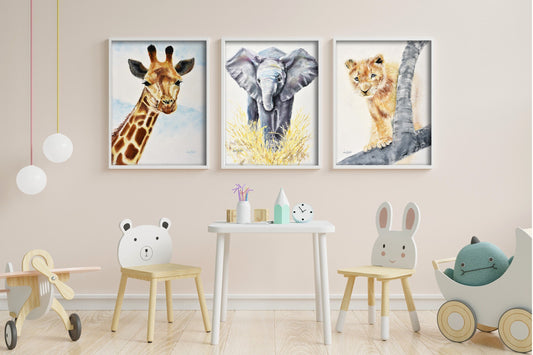 Safari Nursery Digital Print Set