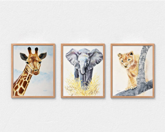 Safari Nursery Digital Print Set