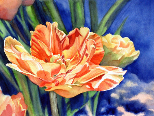Sonic Bloom Original Watercolor Painting