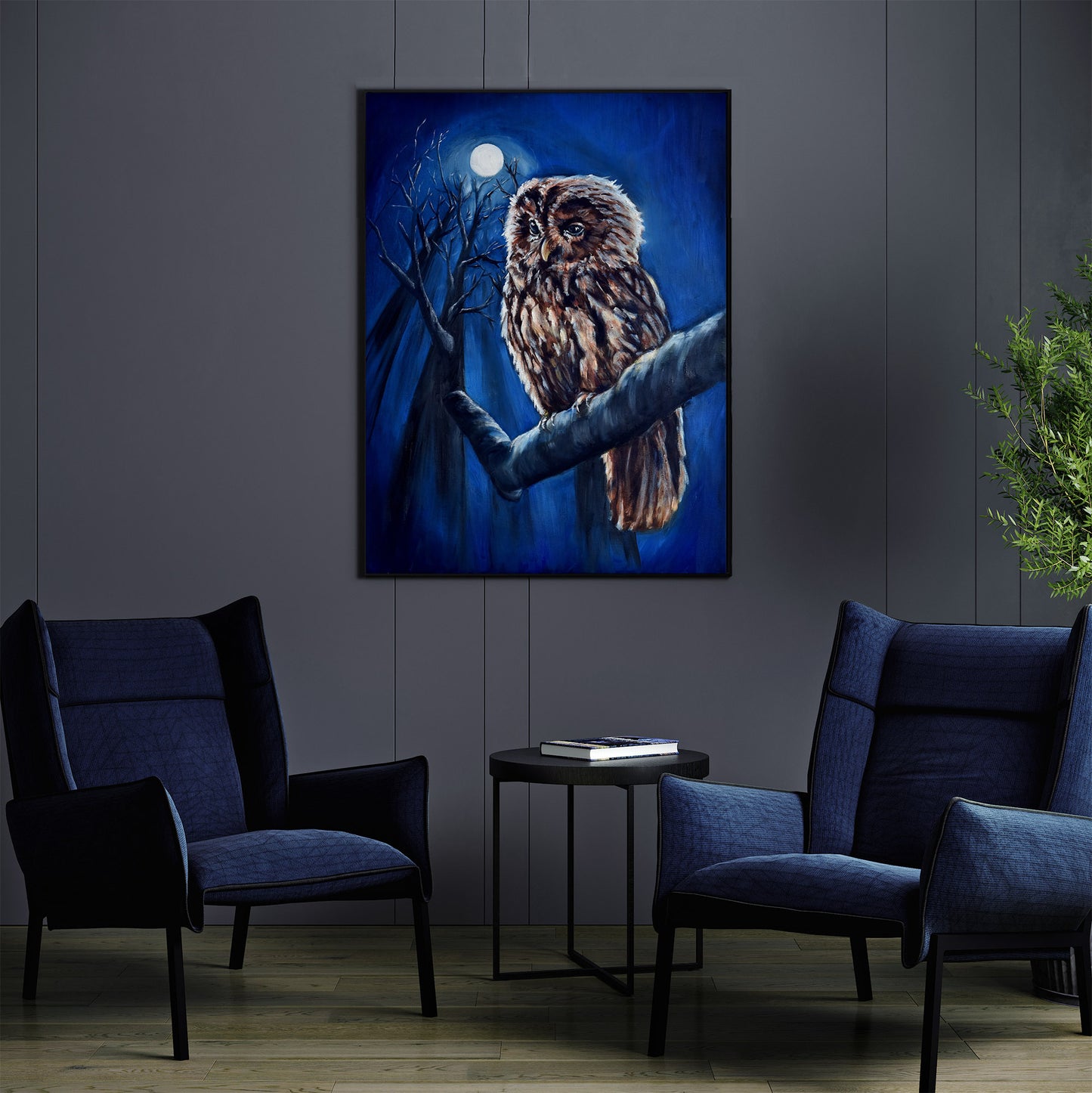 Owl Wildlife Painting Fine Art Print