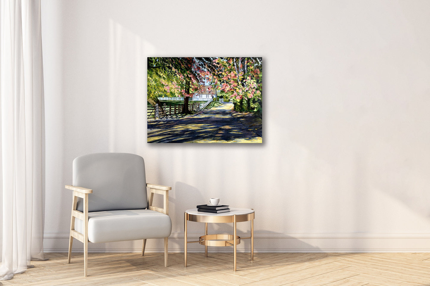 Country Road Oil Painting Fine Art Print