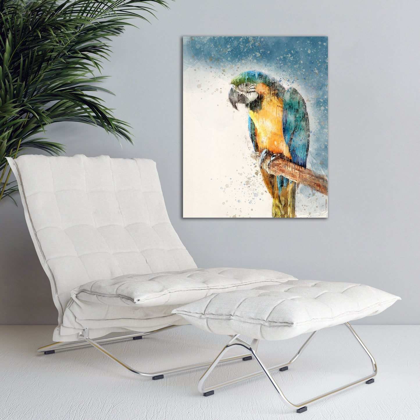 Blue Parrot  Fine Art Print