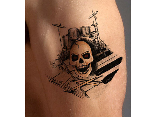 Drummer Tattoo Design