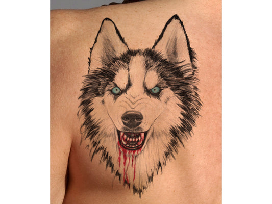 Husky Wolf Tattoo Design