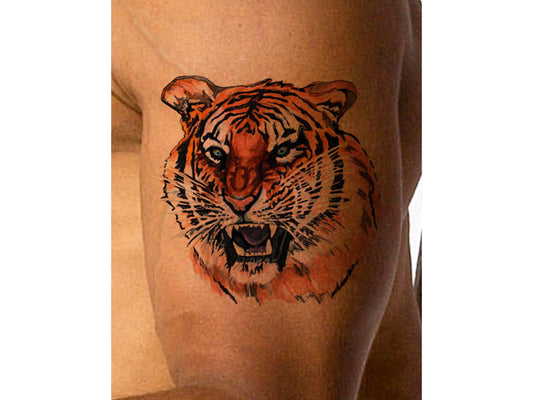 Color Tiger Tattoo Design