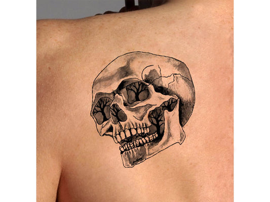Black Skull Tattoo Design