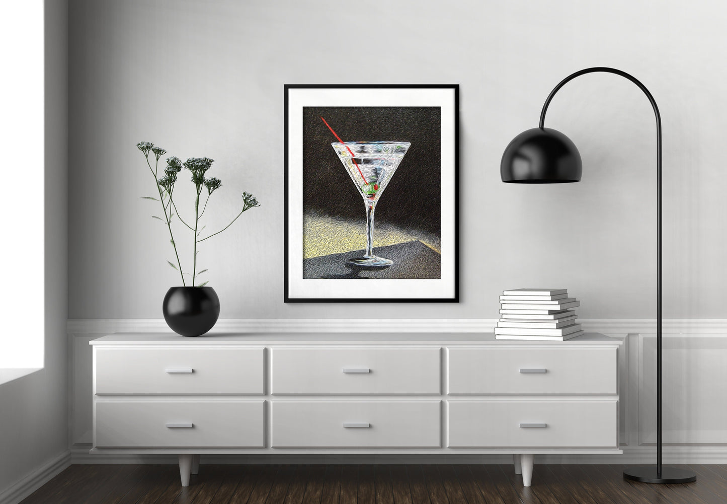 Martini Poster Retro Fine Art Print