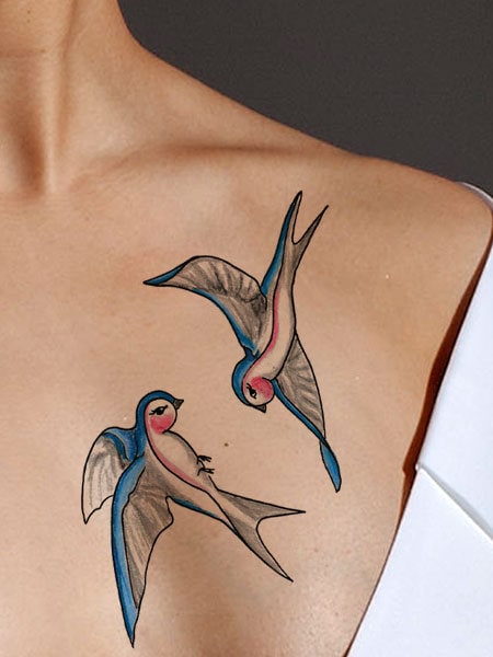 Premium Vector | Collection of bird tattoo designs