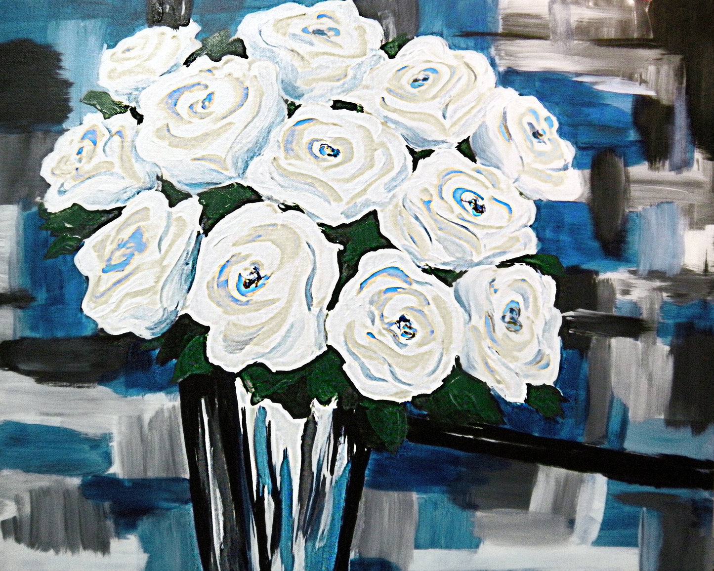 White Rose Floral Fine Art Print
