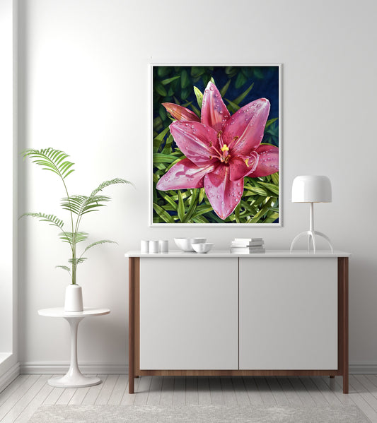 Pink Lily Fine Art Print