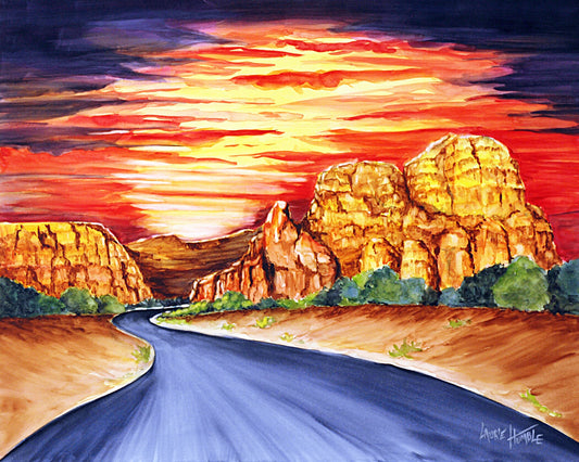 Vibrant Southwest Sunset Fine Art Print