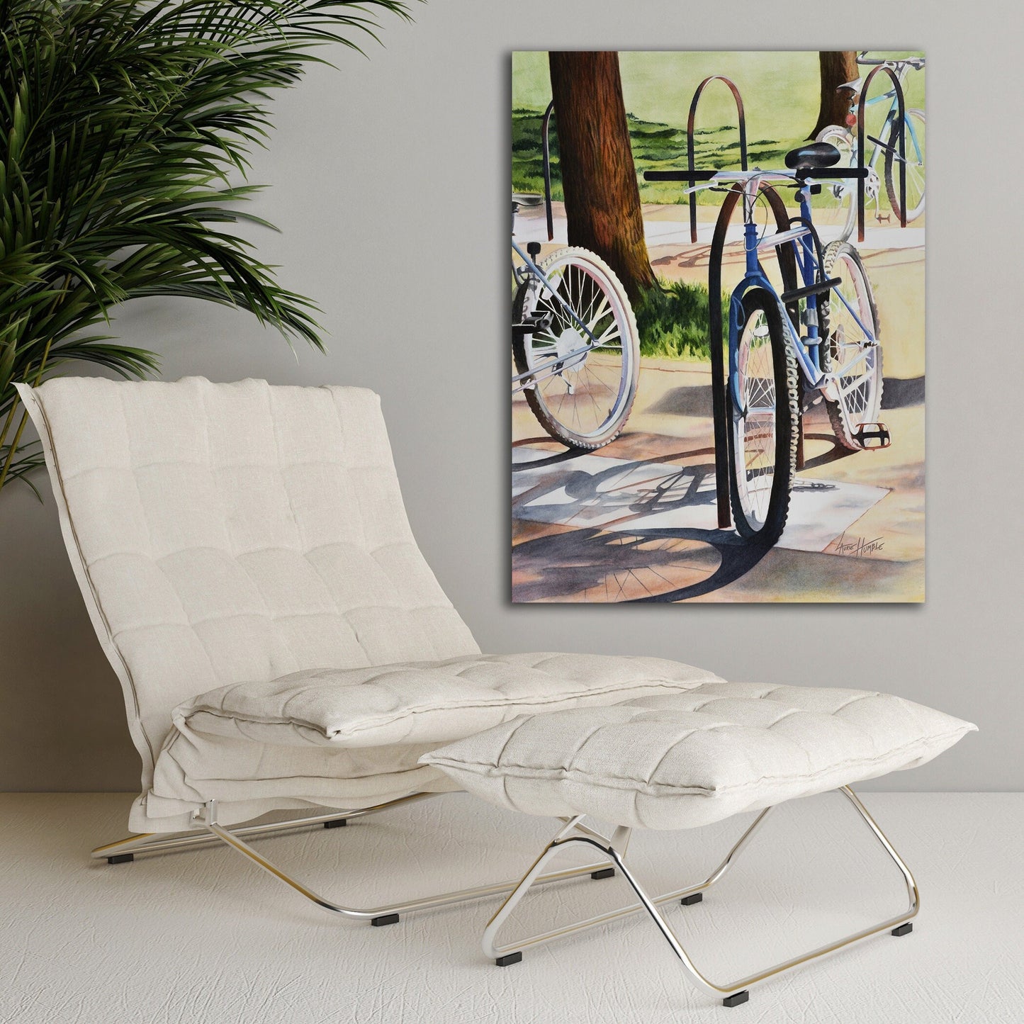 Bicycle Art, Watercolor Print, Bicycle Watercolor, Large Art Prints, Canvas Print, Oversized Framed Wall art