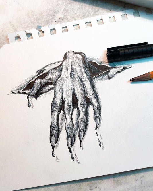Demon Hand Tattoo Design