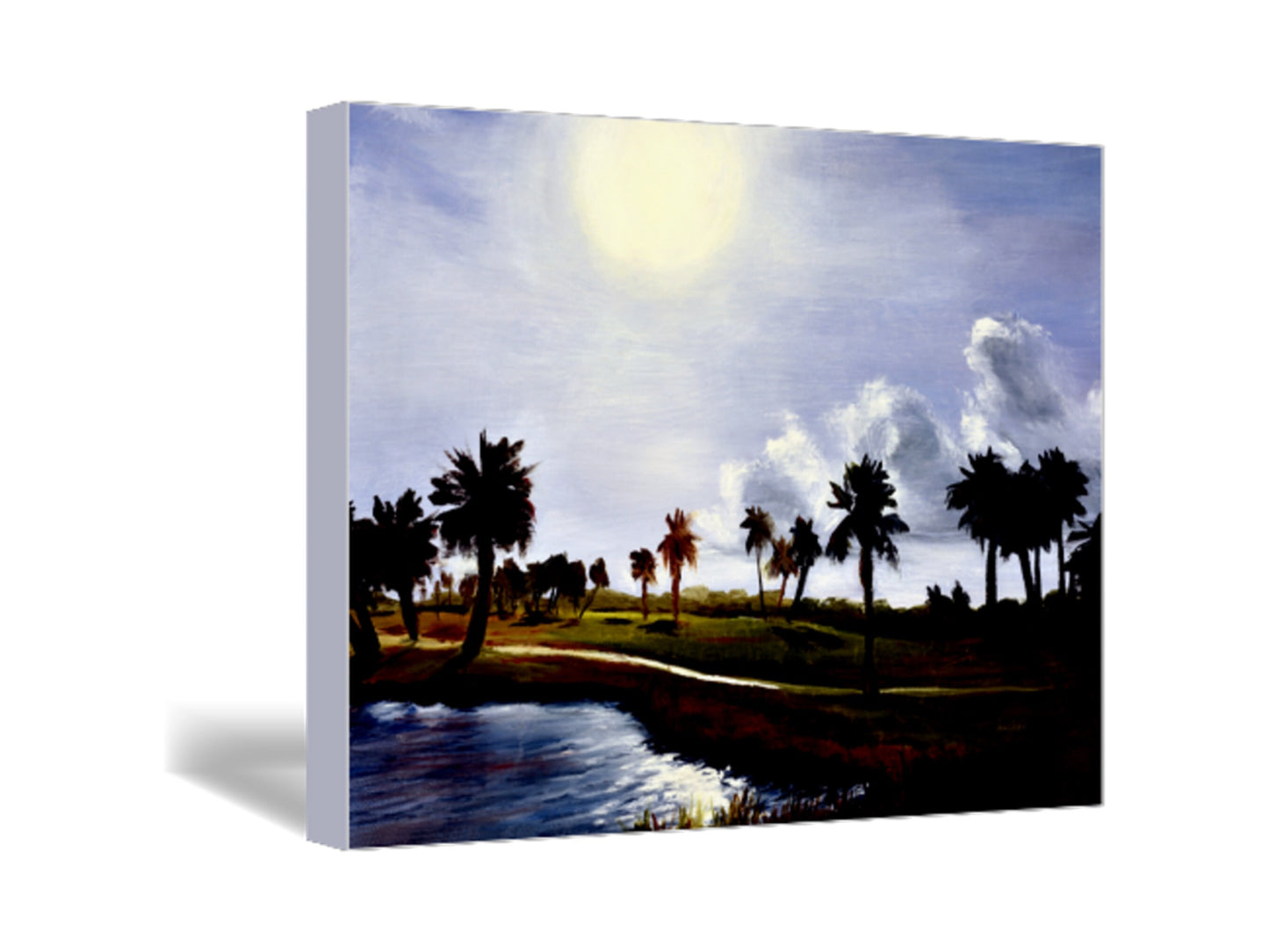Large Wall Art, Palm Tree Print, Coastal Art, Oil Painting, Sunset Painting, Large Canvas Art