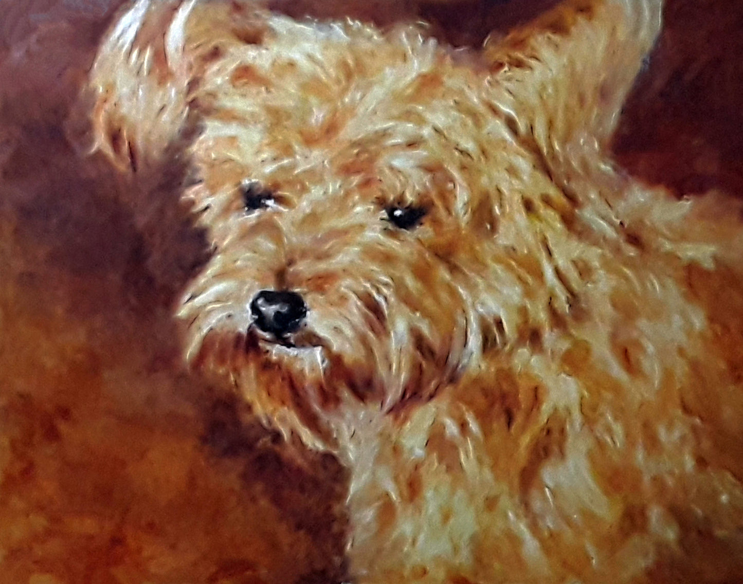 Custom Pet Oil Portrait, Hand Painted