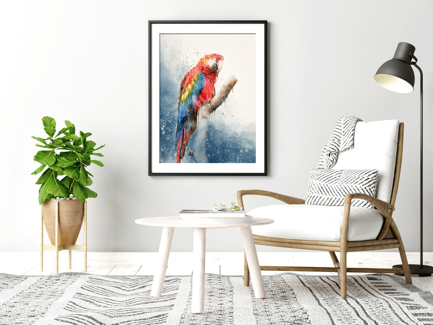 Red Parrot Fine Art Print