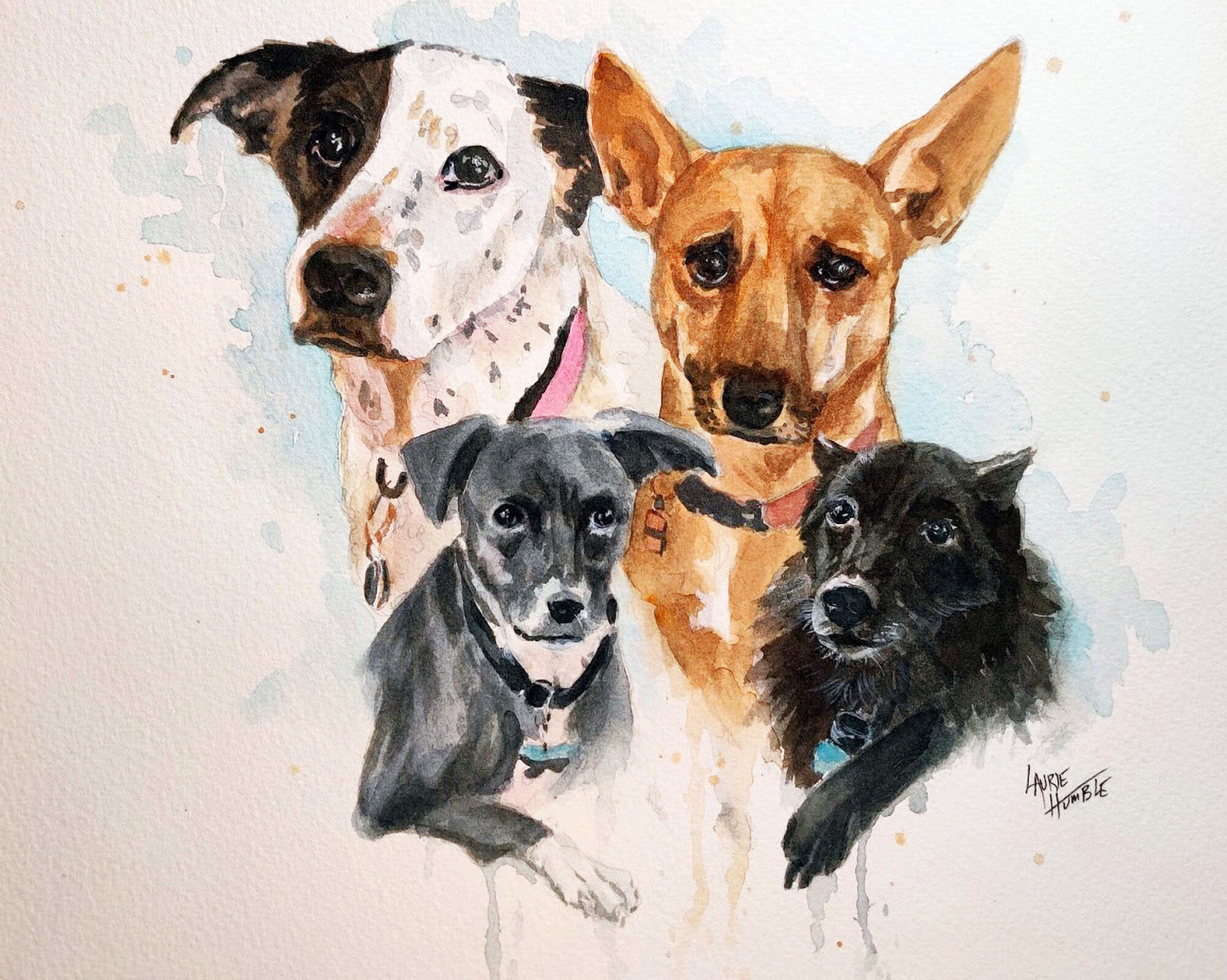 Hand Painted, Custom Pet Portrait, Painting from Photo, Watercolor Painting, Art Commission