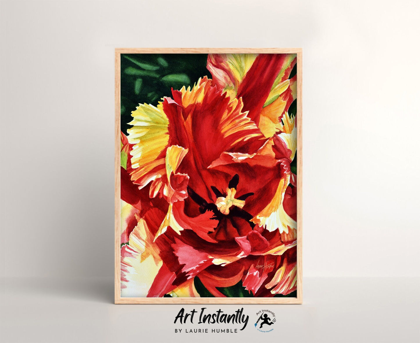 Red Tulip Digital Print